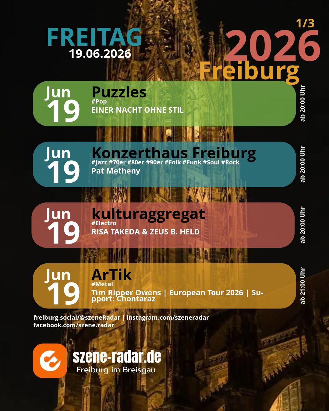 szene-Radar Social Media