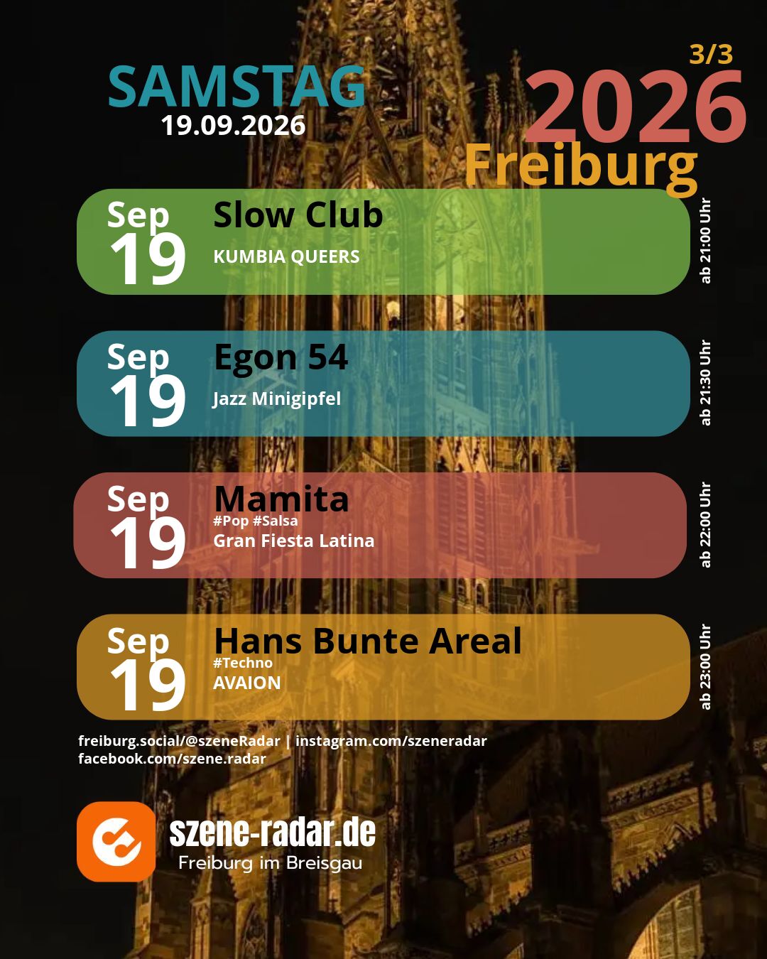 szene-Radar Social Media