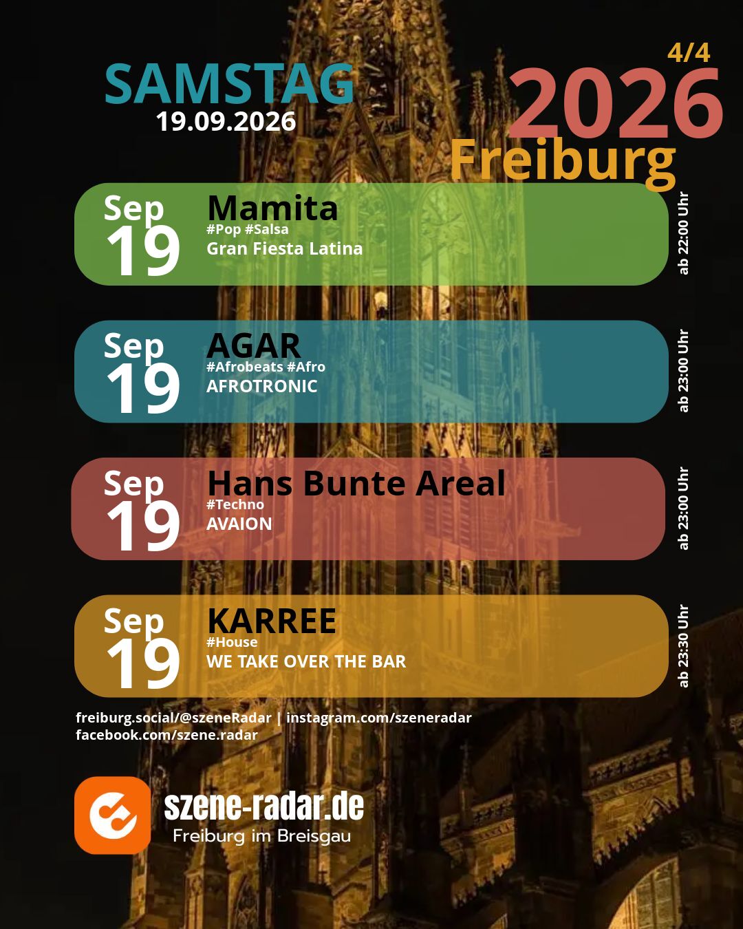 szene-Radar Social Media