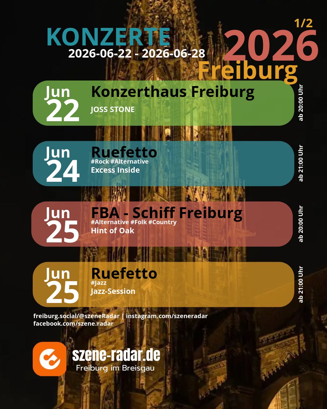 szene-Radar Social Media