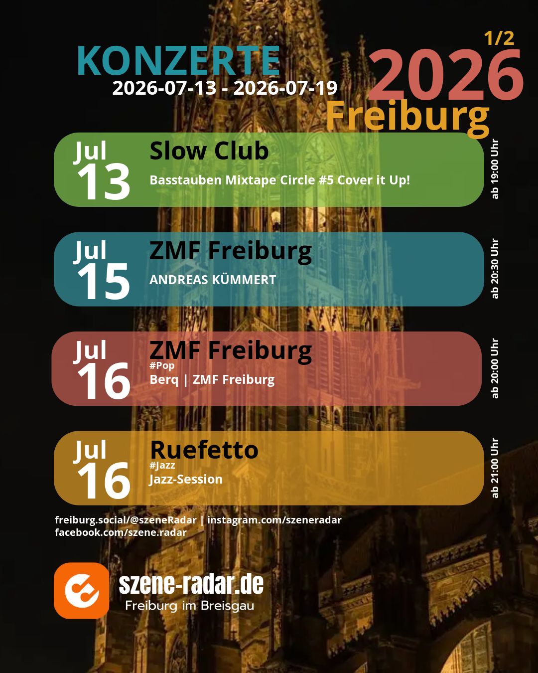 szene-Radar Social Media - 19.07.2026