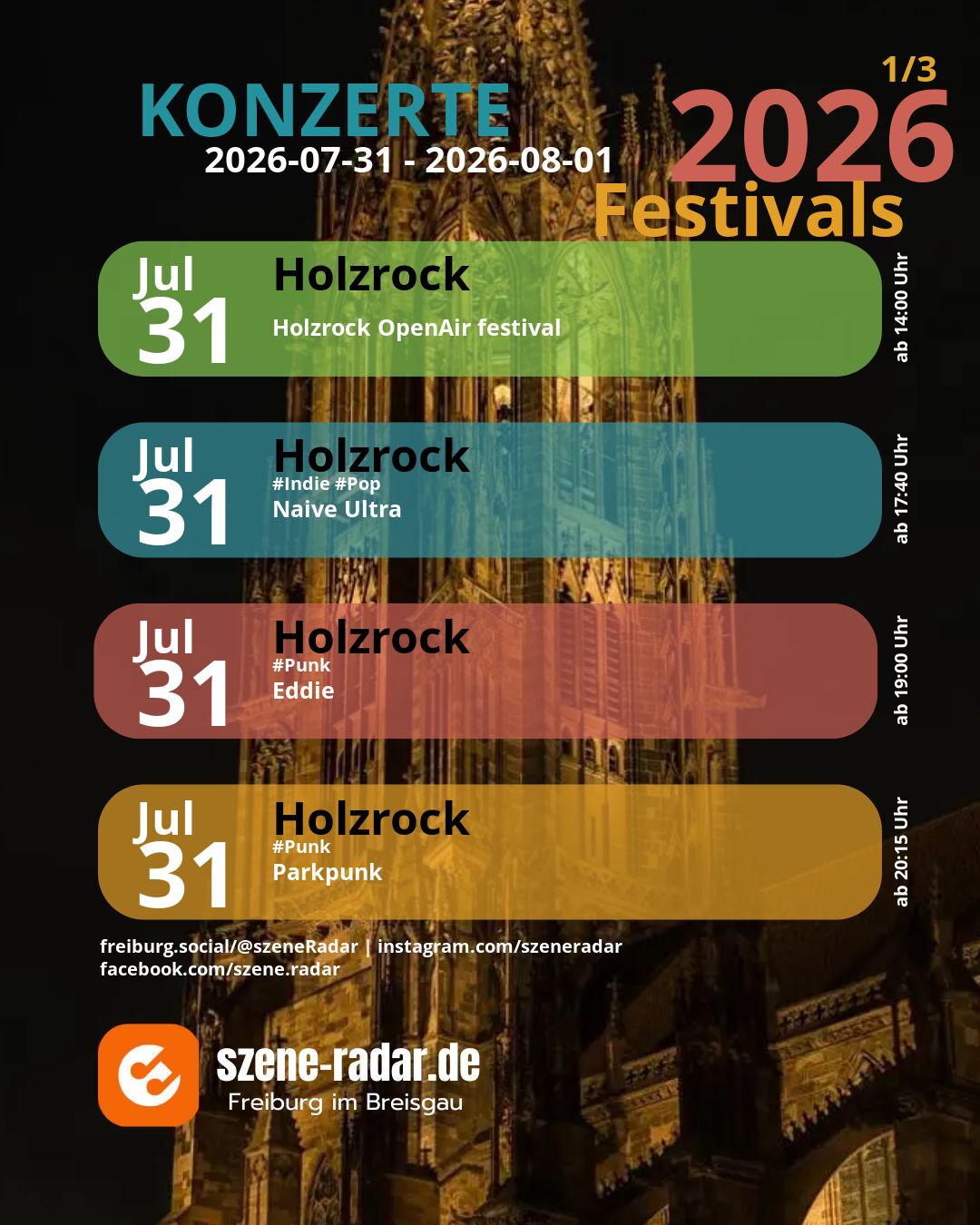 szene-Radar Social Media