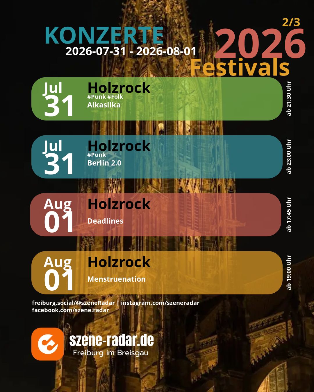 szene-Radar Social Media