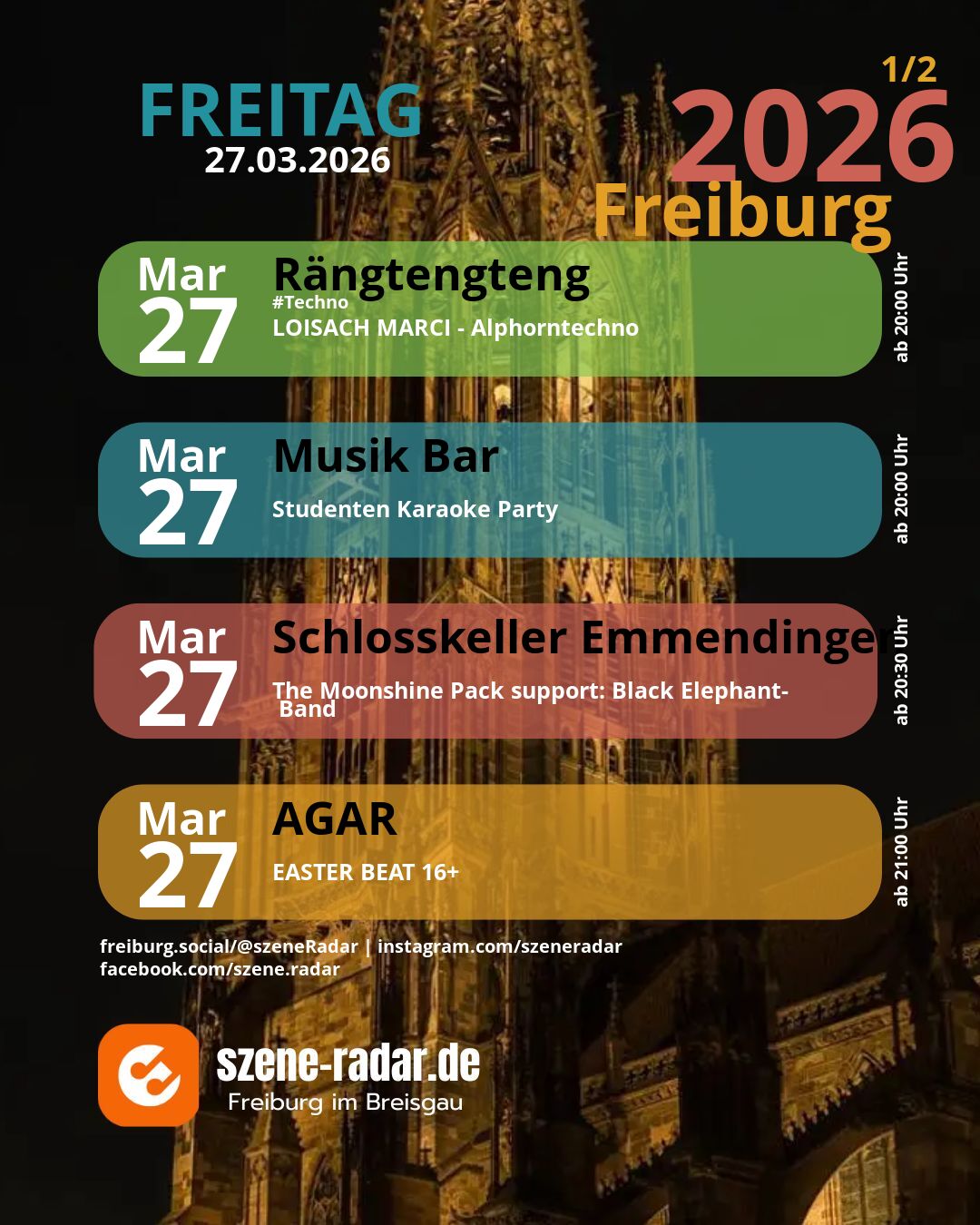 szene-Radar Social Media