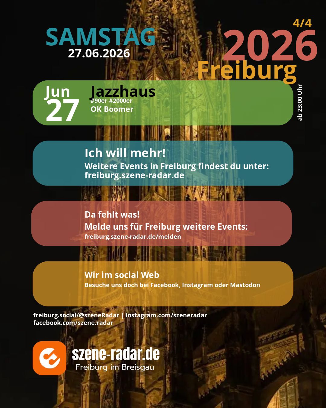 szene-Radar Social Media