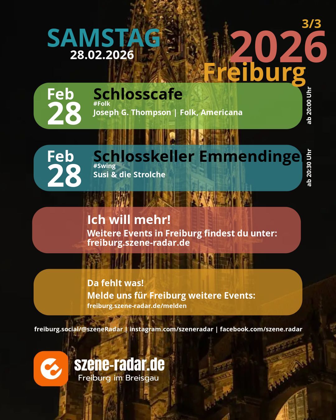 szene-Radar Social Media